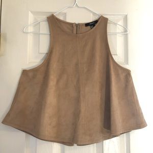 Faux Leather Crop Top